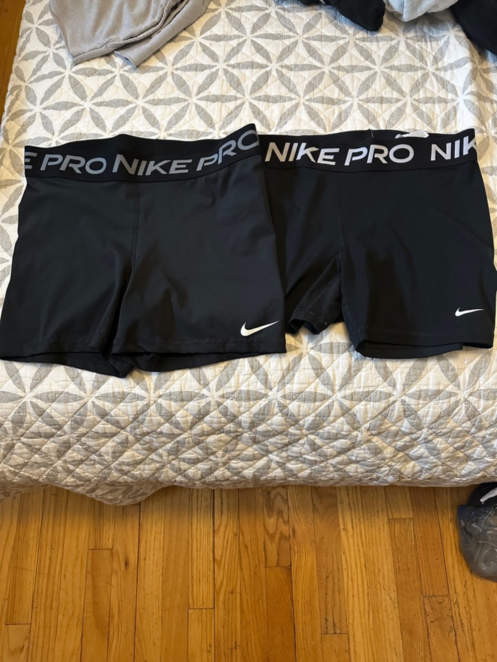 2 pairs of Nike Pro Compression Shorts